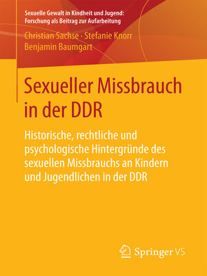 cover image of Sexueller Missbrauch in der DDR